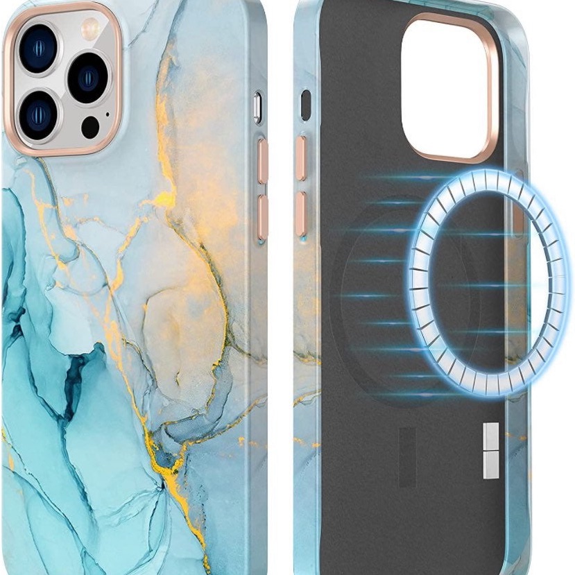 Magnetic Marble For Iphone 13 Pro Max Case Protective